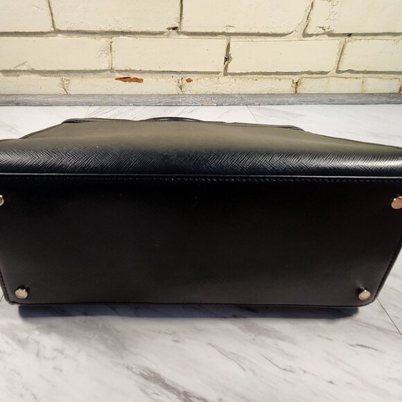 Like New Kate Spade Staci Black Saffiano Shoulder Bag Purse - Picture 6 of 14